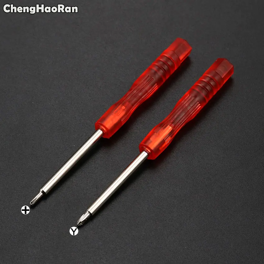 

Отвертка ChengHaoRan с тремя крыльями и Philips, 100 шт., отвертка для GBC, GBA, SP, GBM, Wii, 3DS XL, NDSL, NDSi, Ремонтный инструмент