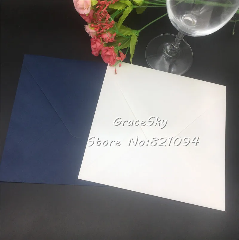 30 шт. квадратные конверты для свадебных приглашений 16 х16 см | Дом и сад