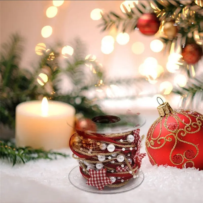 

5M Star Lace Ribbon Christmas Gift Wrapping Christmas Decoration For The Tree Christmas Decoration For Tree Christmas Ornaments