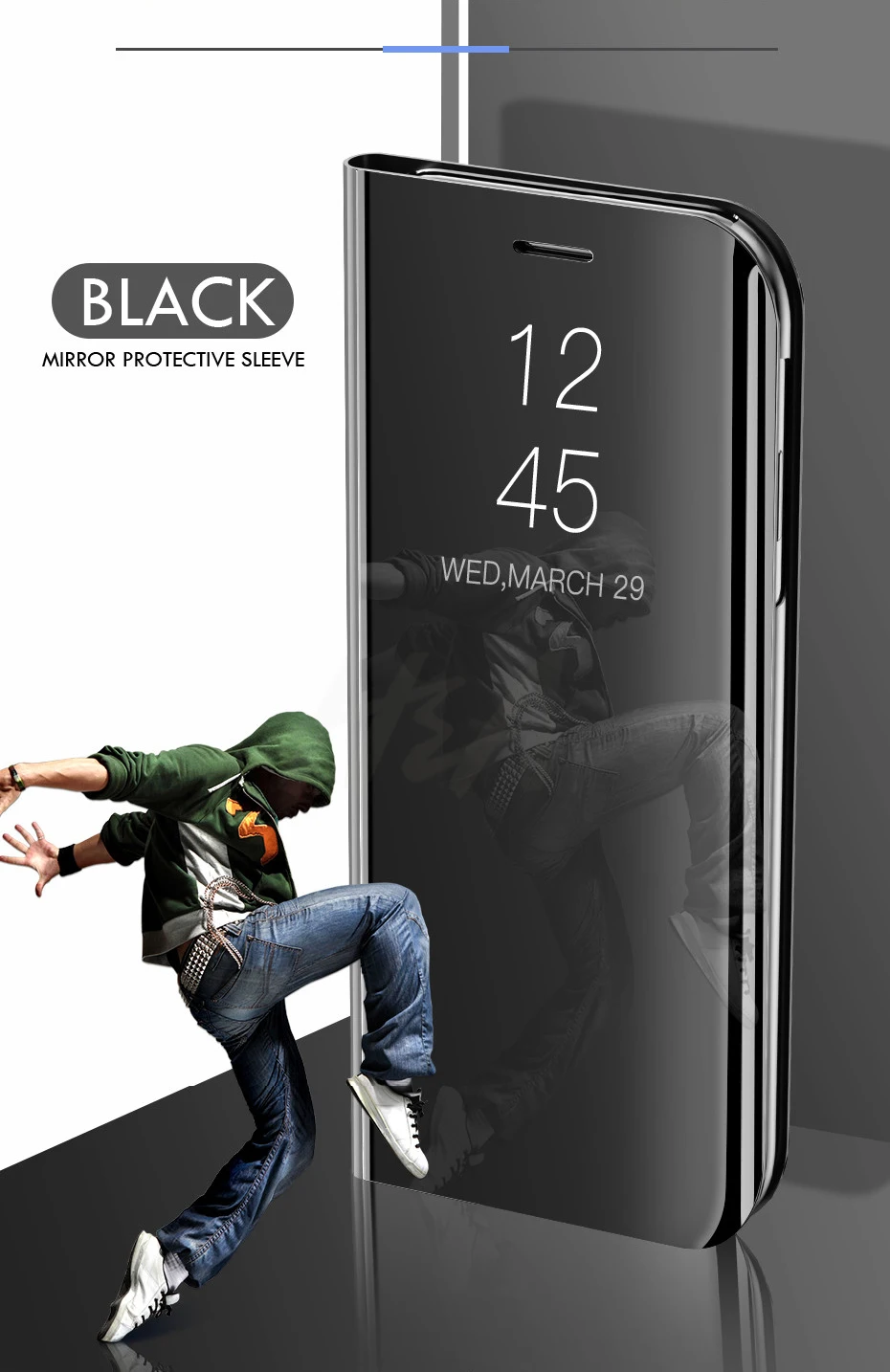 Auroras для vivo Y93 Lite чехол подставка держатель флип зеркало вид для vivo y93 lite противоударный vivo чехол