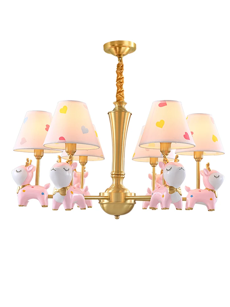 Лампа с рисунком оленя для свадьбы Детская люстра освещение спальни абажур