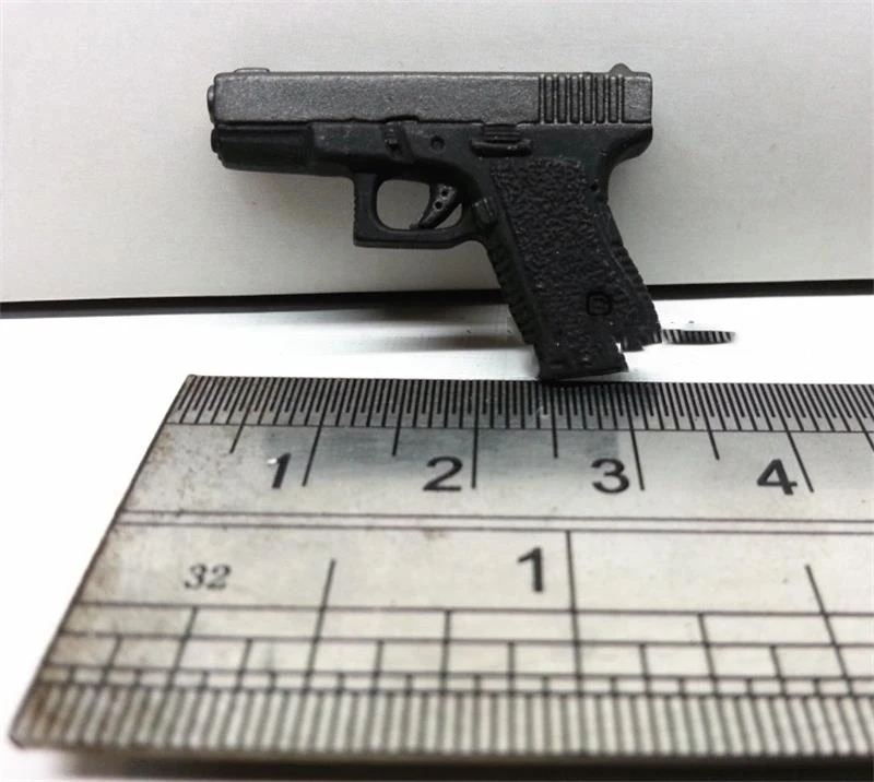 

For Sale 1/6th Trendy Black Pistol Weapon Glock Model Can Be Suit Mostly 12 inch Doll Action Collectable