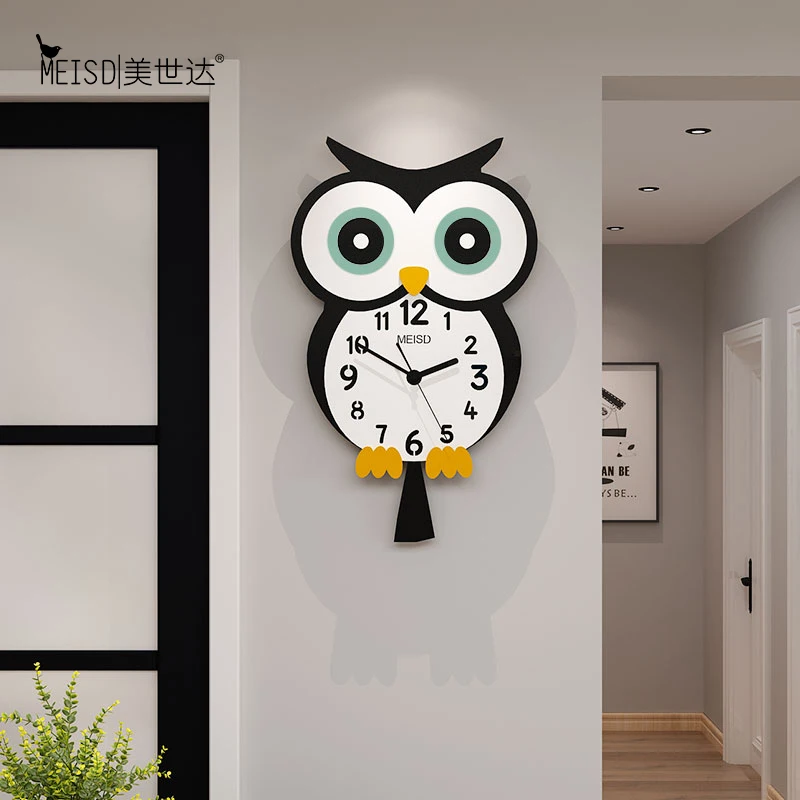 MEISD креативные Мультяшные часы с птицами настенные милые дизайнерские для