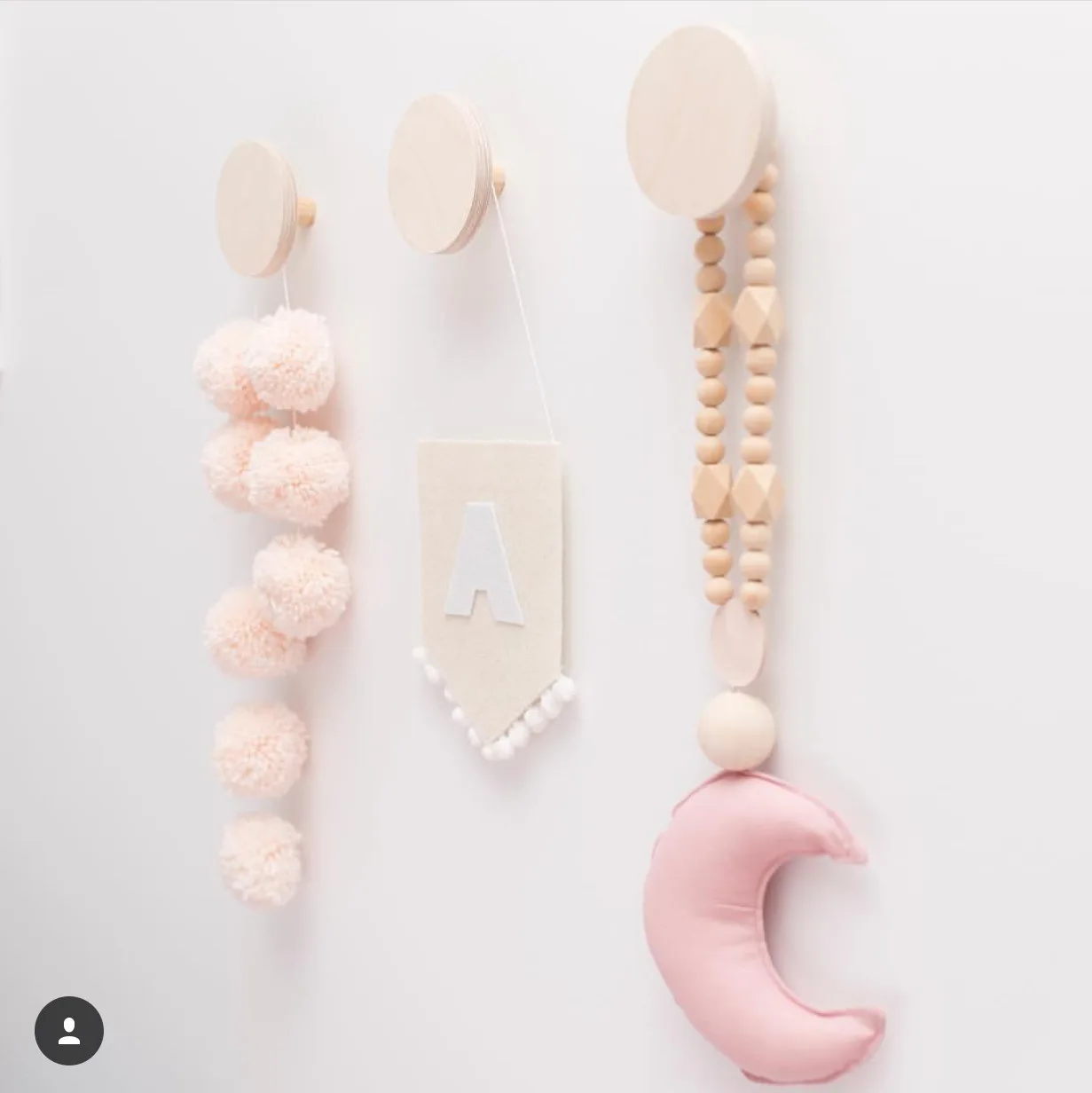 3 шт вход круг деревянный геометрический творческий крюк Творческий дом