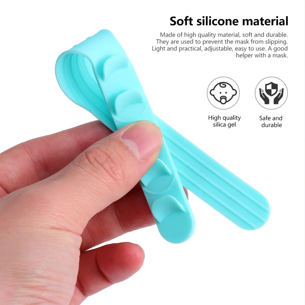 

10Pcs Mask Extender Straps Mask Bands Mask Assisting Buckles (Random Color)