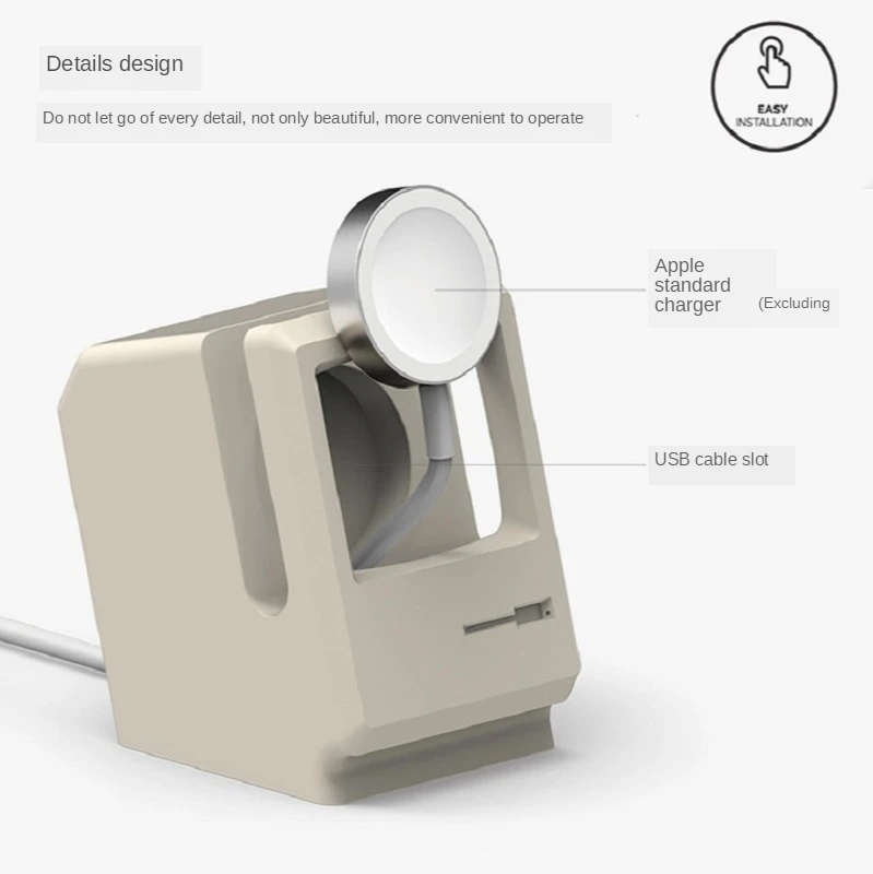 retro charger base dock compact holder stand for apple watch series 12 38mm 42mm 40mm 44mm charging docking desktop holder new free global shipping