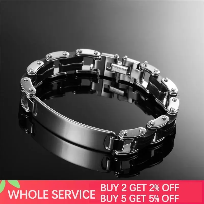 Jiayiqi мужские силиконовые браслеты высококачественные мотоциклетные из