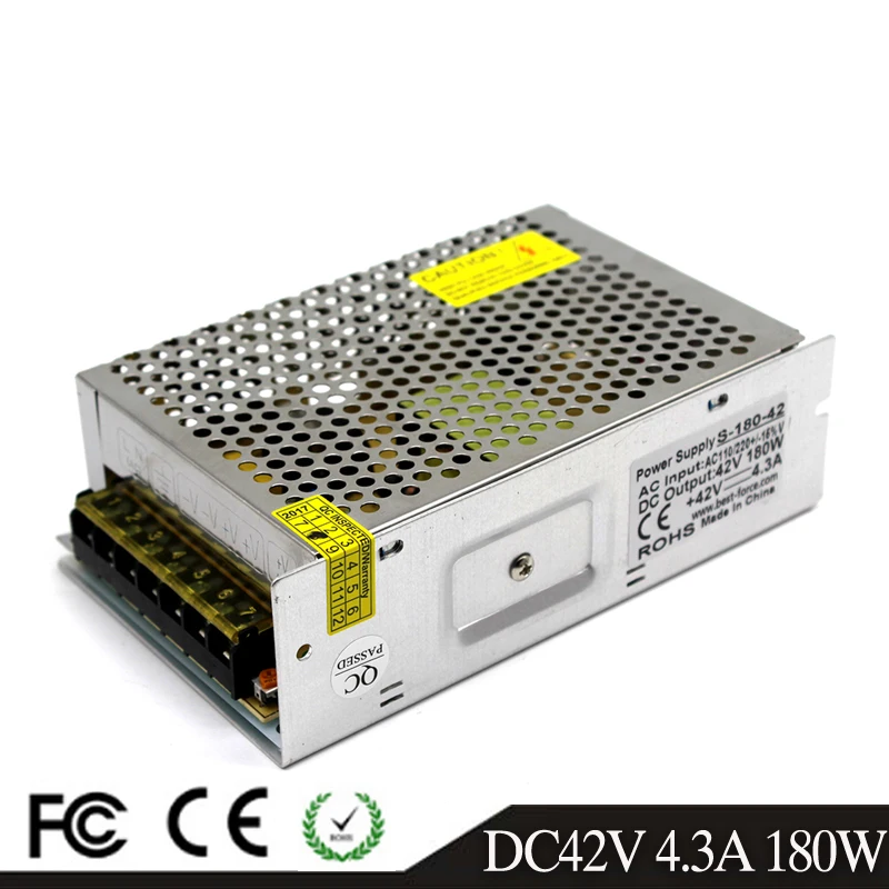 Малый объем DC 42 в выключатель питания 4.3A 180 Вт трансформатор AC110V 220 В SMPS для