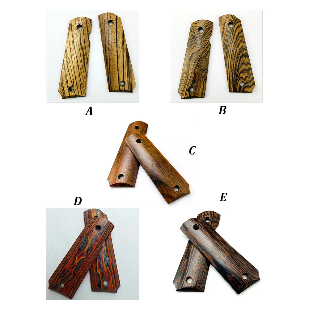 

Tactical Colt 1911 Grips Wood Handle Full Size 1911 Accessories CNC Dalbergia Yellow Rosewood Gold Ebony Wood Handle Material