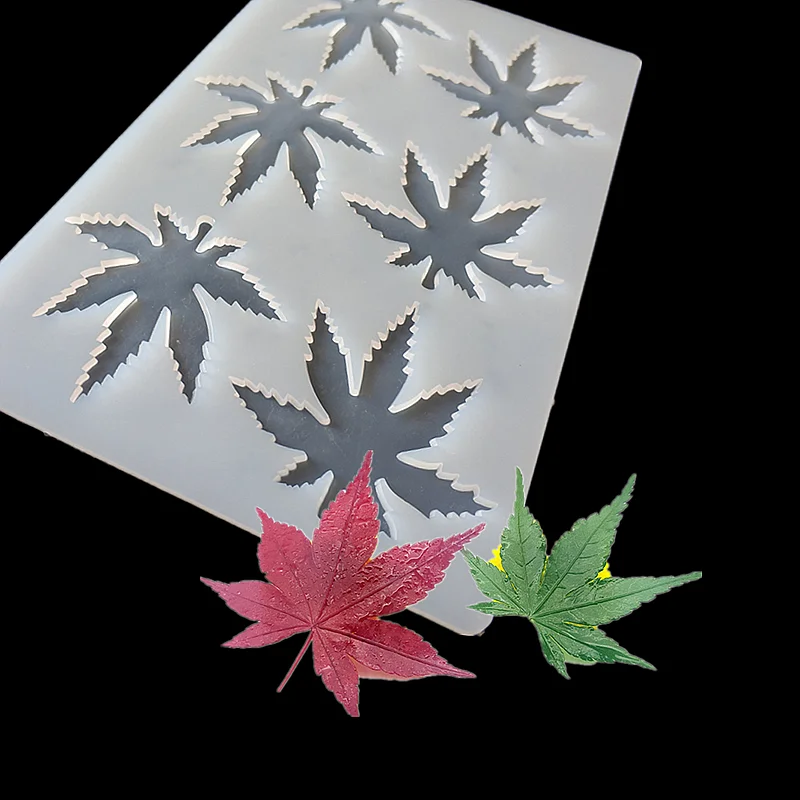 KLM новая силиконовая форма в виде кленового листа инструмент для глины украшения