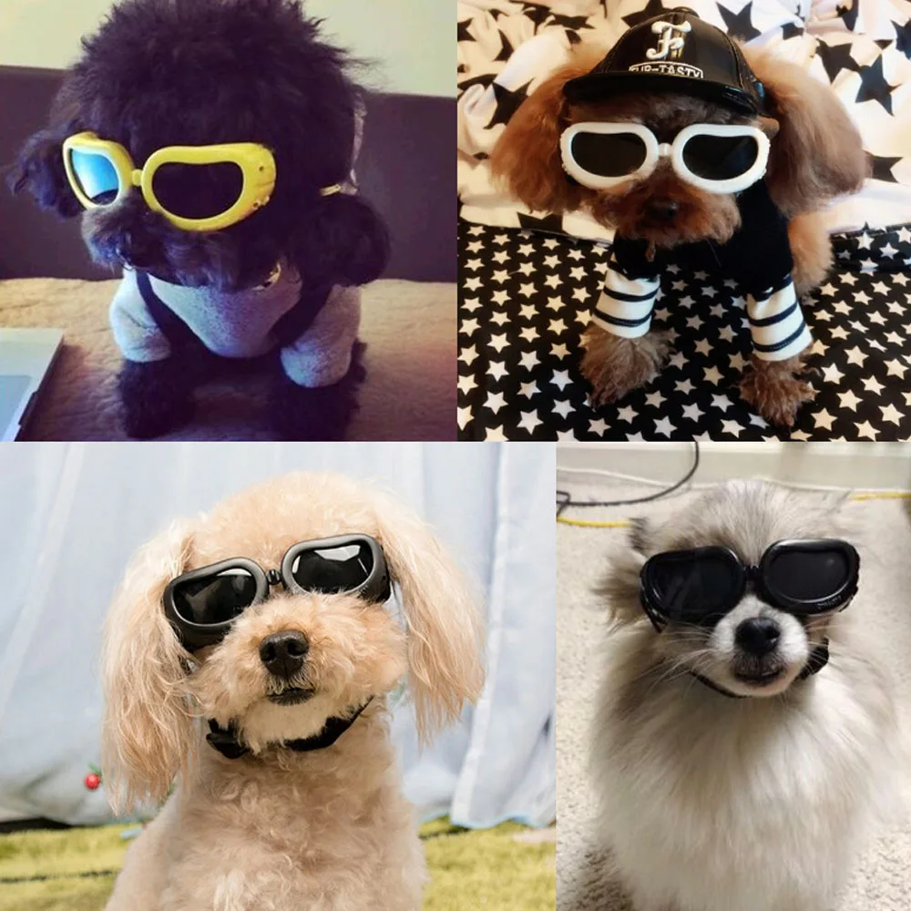 Брендовые новые очки для собаки солнцезащитные летние с защитой от