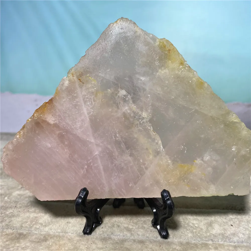 

Розовый кварц, розовый кристалл, натуральный камень, сечение образцов, сырой Восстанавливающий волшебный кусок, украшения для дома, украшен...