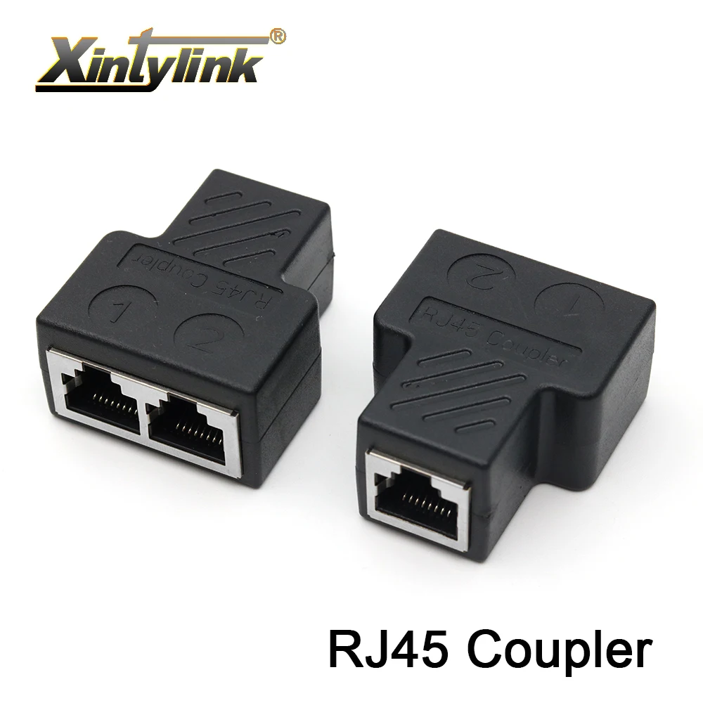 Xintylink rj45 Женский соединитель lan rg rj 45 cat6 cat5e cat5 8p8c stp сплиттер экранированный ethernet