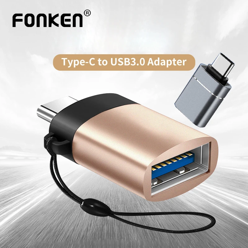 

FONKEN USB3 Type C OTG Adapter High Speed To USB C 3.0 Converter Mobile Phone External Device Connector Flask Drive Reader