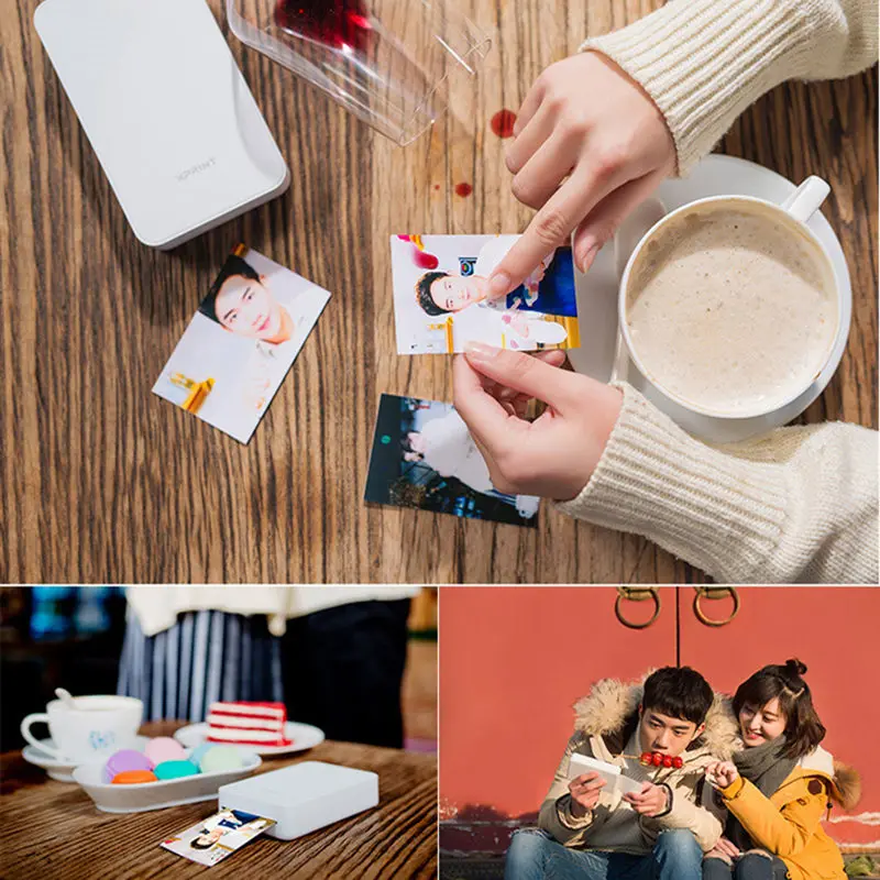 Домашний Карманный принтер 300 точек/дюйм портативный карманный мини-фотопринтер