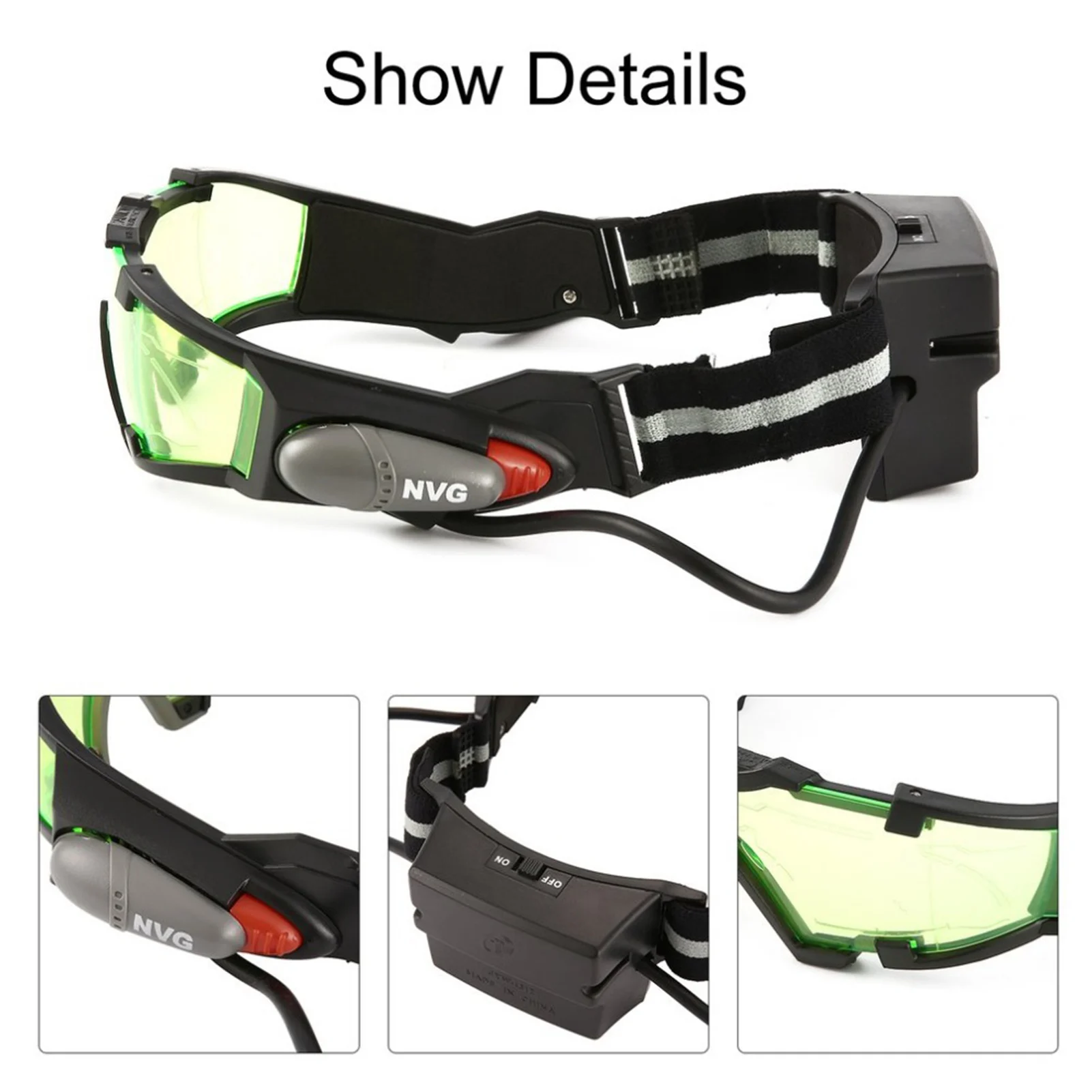 

Hot Sell Luminous LED Glasses Light Up Flashing Eyeglasses Party Festival Favors For 2077 Game Glow Sunglass 19X19X6CM