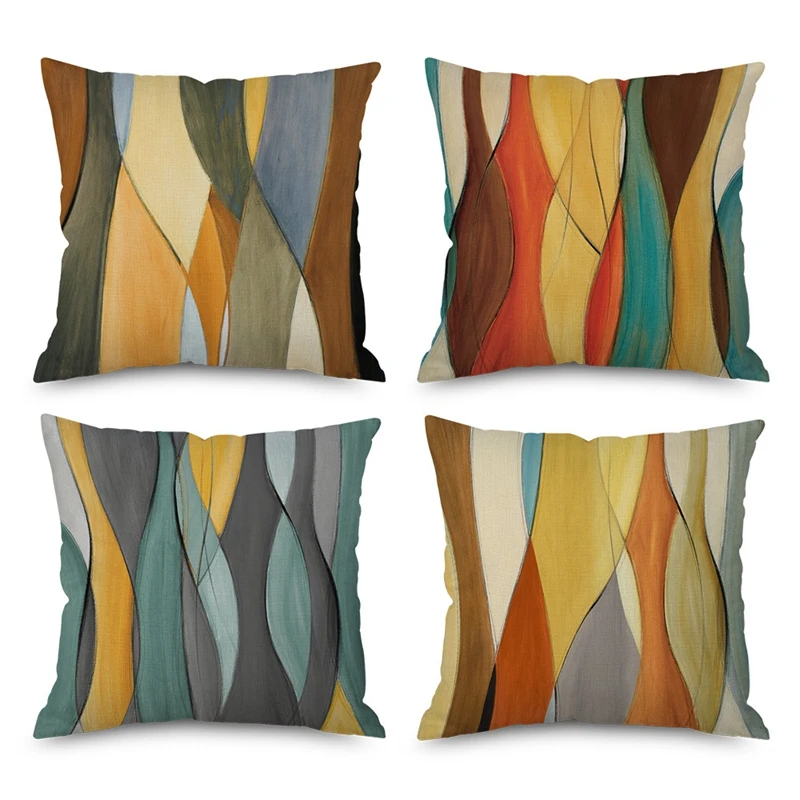 

45x45 см наволочка для подушки с геометрическим рисунком из полиэстера, наволочка для подушки с абстрактным рисунком, наволочка для подушки с ...