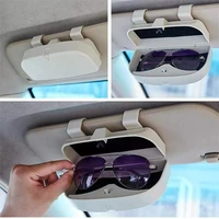 car sunshade storage bag sunglasses holder interior auto sun visor sun glasses box universal card case mount support accessories