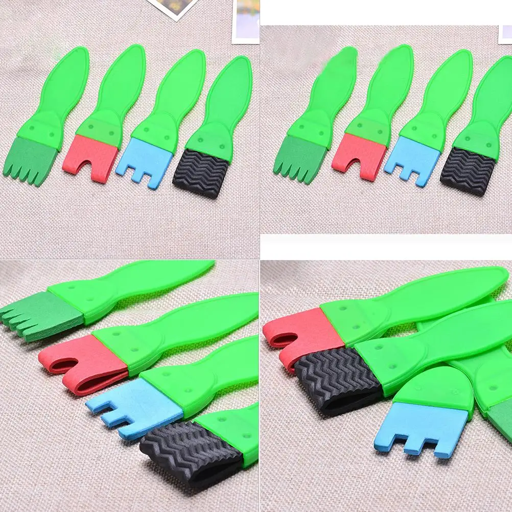 

4Pcs/set DIY Graffiti sponge Art Supplies Brushes Seal Painting Tool Funny gifts for children kids art sets Drawing