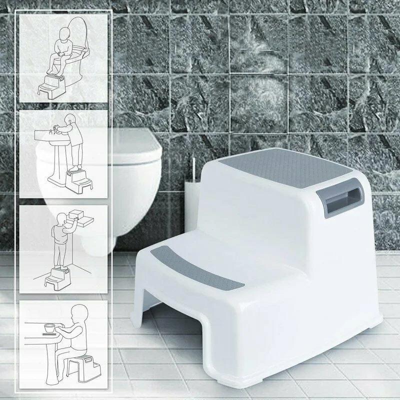 

Stool Bathroom Hand Washing Bath Stepping Two-tier footstool for children Baby Non-slip Children Small Platform Kids Furnitu HWC