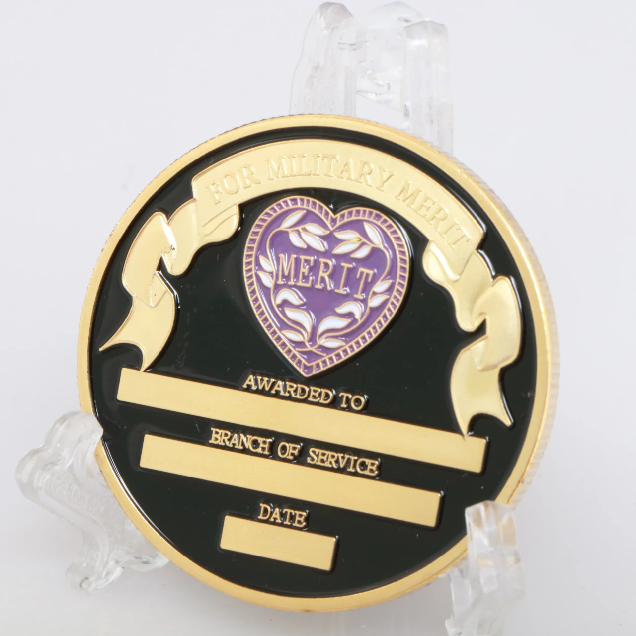 США фиолетовое сердце позолоченная монета памятная военная армейские