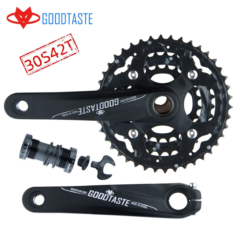 Новые детали Goodtaste Алюминиевый Сплав Углеродистая сталь 3 диска MTB шатун для
