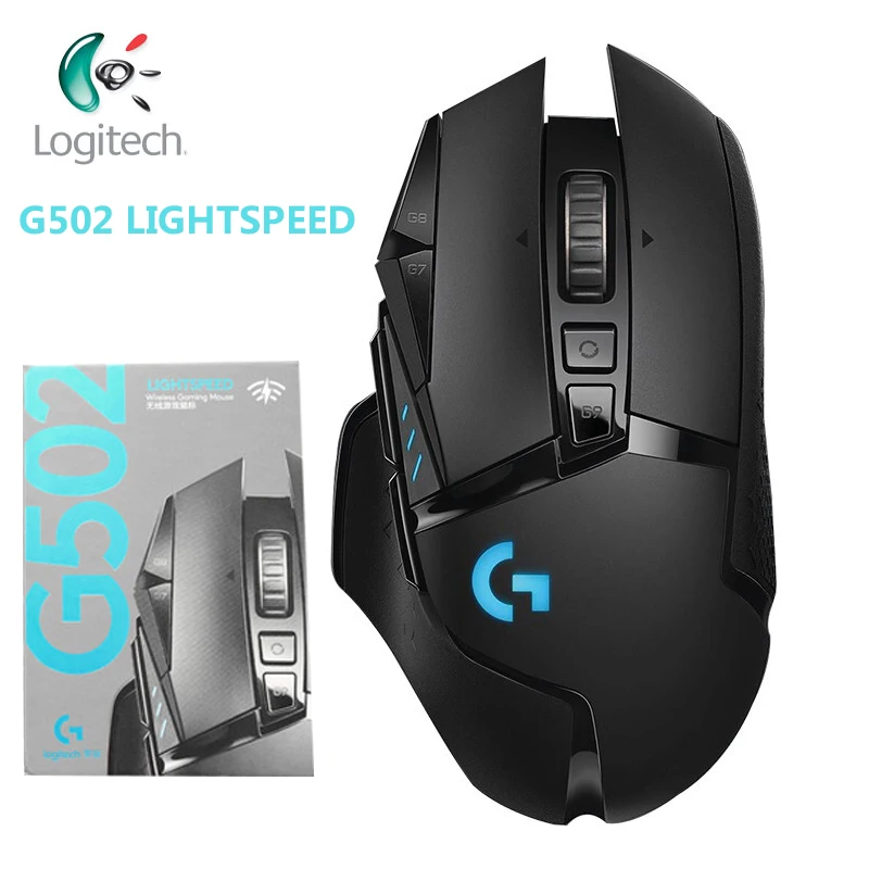 Игровая мышь Logitech G502 LIGHTSPEED 16000DPI с датчиком HERO LIGHTYNC поддержка кнопок система