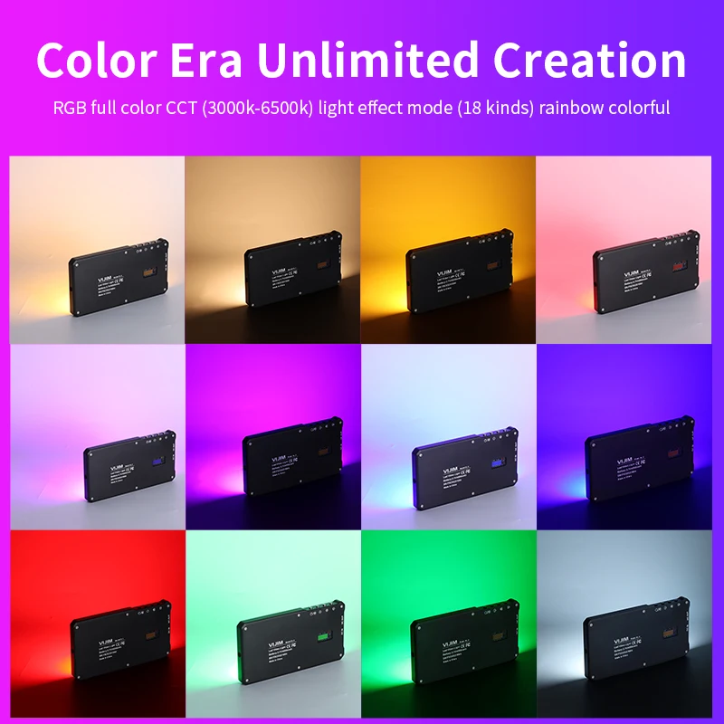 VIJIM VL 3 RGB LED видео свет DSLR заполсветильник 3000 6500K CRI96 освещение для фотосъемки