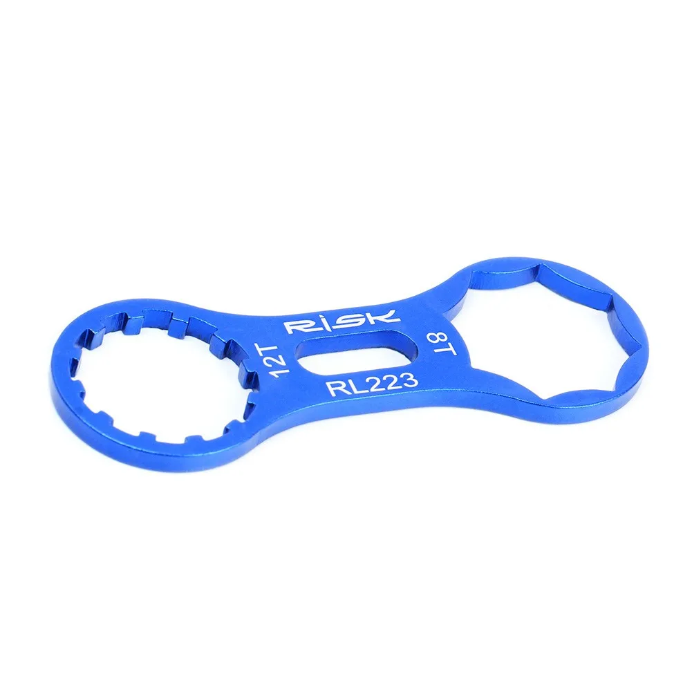 

1pc Bicycle Wrench RISK Mountain Bike Front Fork Shoulder Cover Wrench XCM/XCR/XCT/RST Removal Tool MTB Bike Repair Outdoor Tool