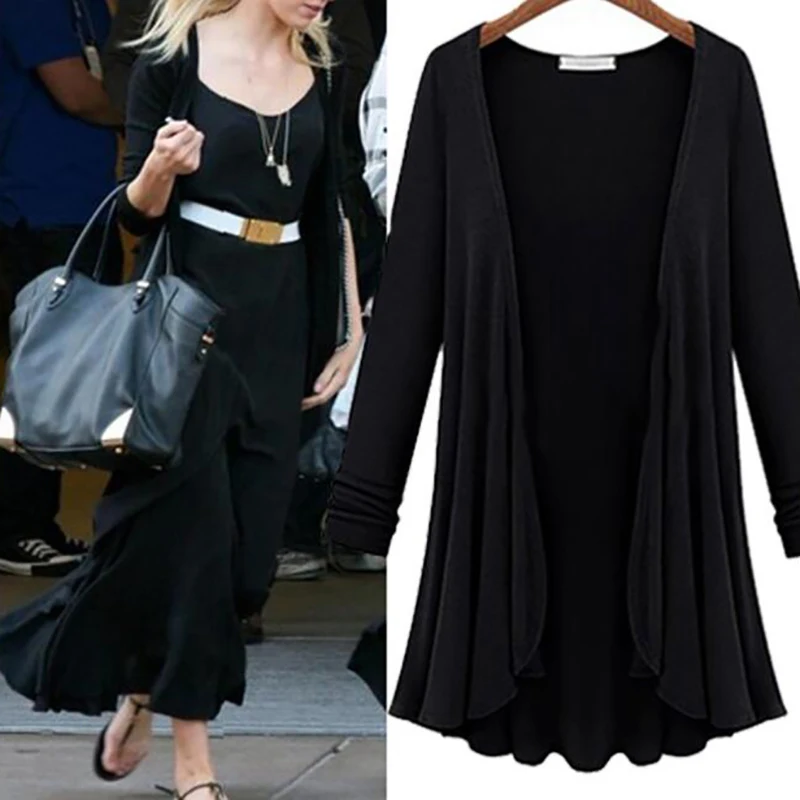 Женская Повседневная хлопковая блузка с оборками Тонкая длинным рукавом летний