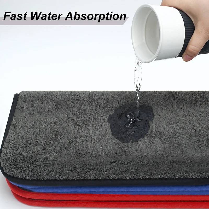 

Car Wash Microfiber towel Car Cleaning Drying Detailing Polishing Cloth Absorbent Rags for Car Kitchen Thick Car Care Towel Soft