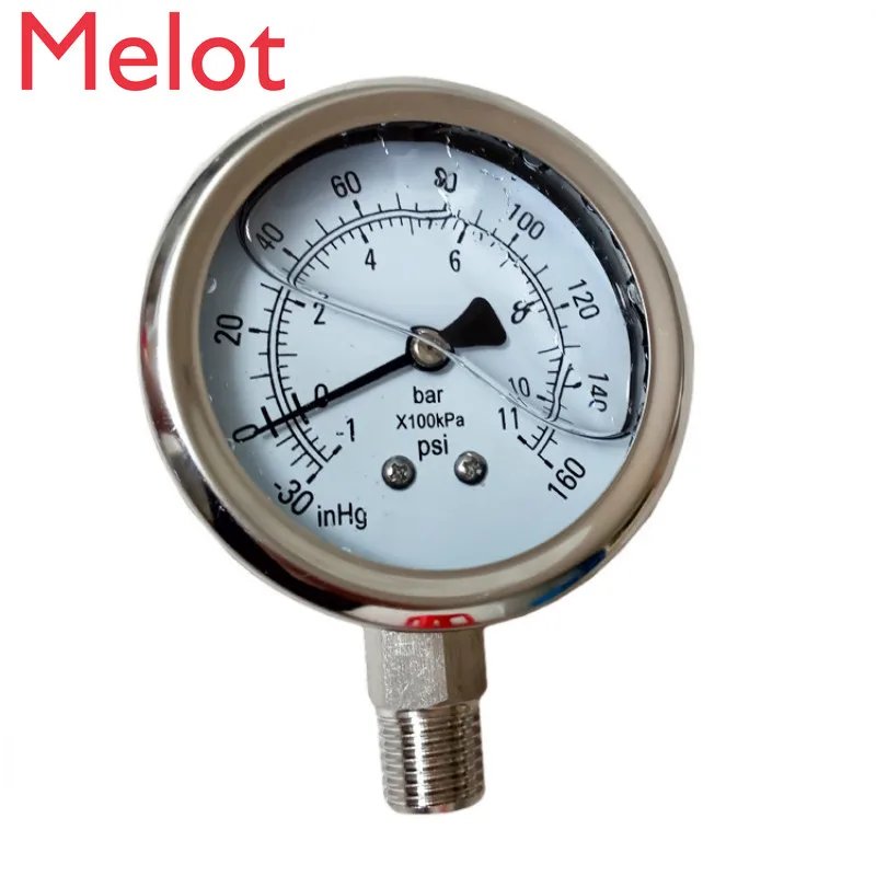 

XRY1/4 "MNPT композитный вакуумный манометр-30 до 160 фунтов на кв. дюйм для контейнера для экстракции BHO и экстрактора с замкнутым циклом