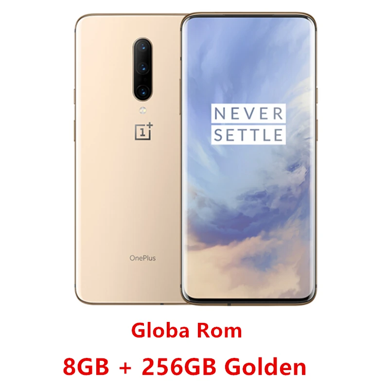 Глобальный Встроенная память Oneplus 7 Pro смартфон 6,67 дюймов 3120*1440 Android 9 Snapdragon 855 48,0 МП камеры ближняя бесконтактная связь(NFC) 5V 6A мобильного телефона - Цвет: 8GB 256GB Golden