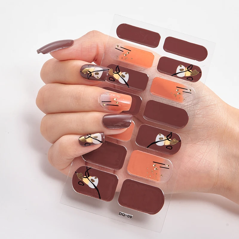 Три вида 0f наклейки для ногтей s полное покрытие дизайнерские Nailart женские