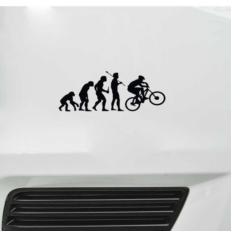 

Car Sticker Personality Climbing Bicycle Evolution PVC Waterproof Sunscreen Decal 15.2cm * 5.7cm