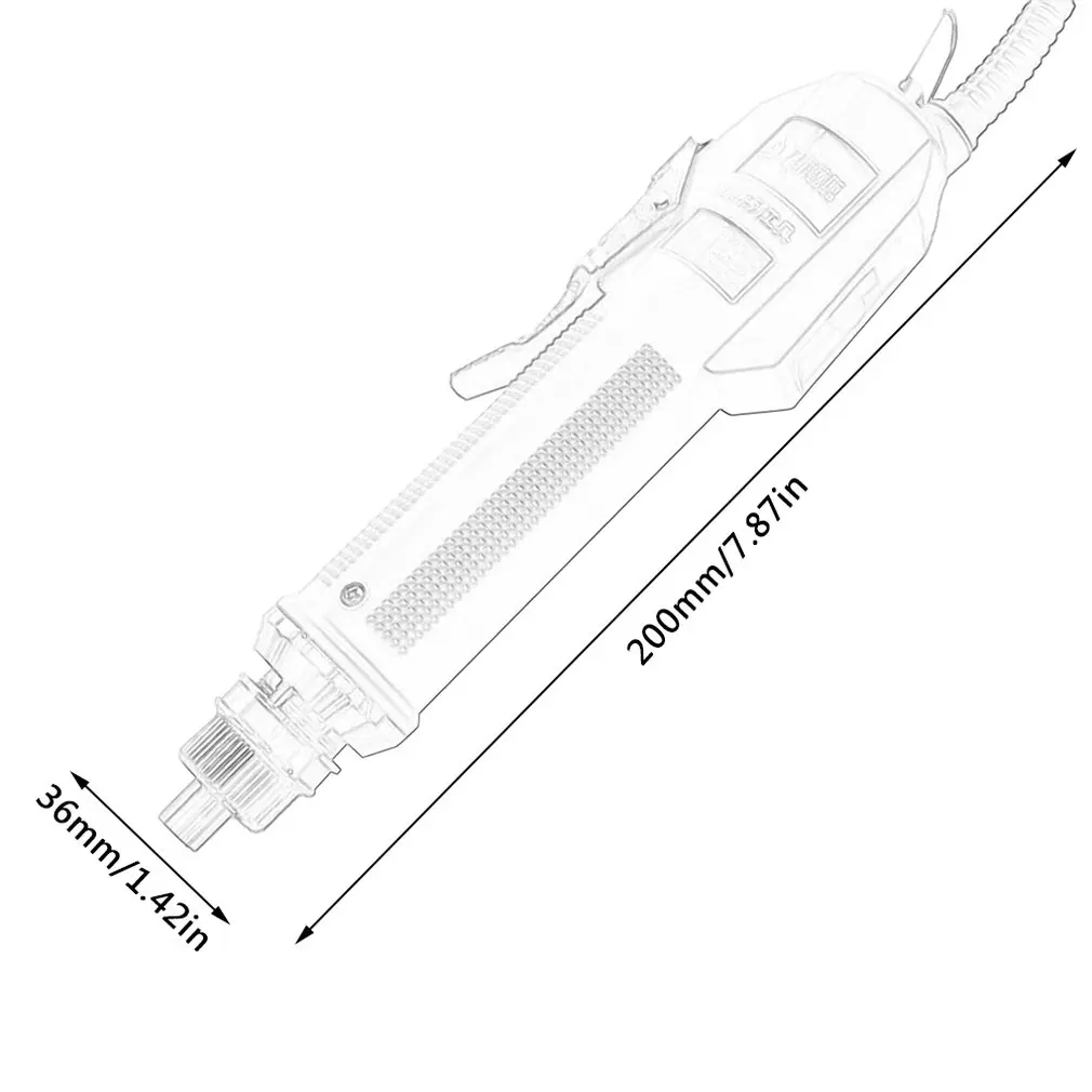 

Electric Screwdriver Durable Safety Non-slip Two-way Straight Rod Gray Daily Tools Automatic Slip Design