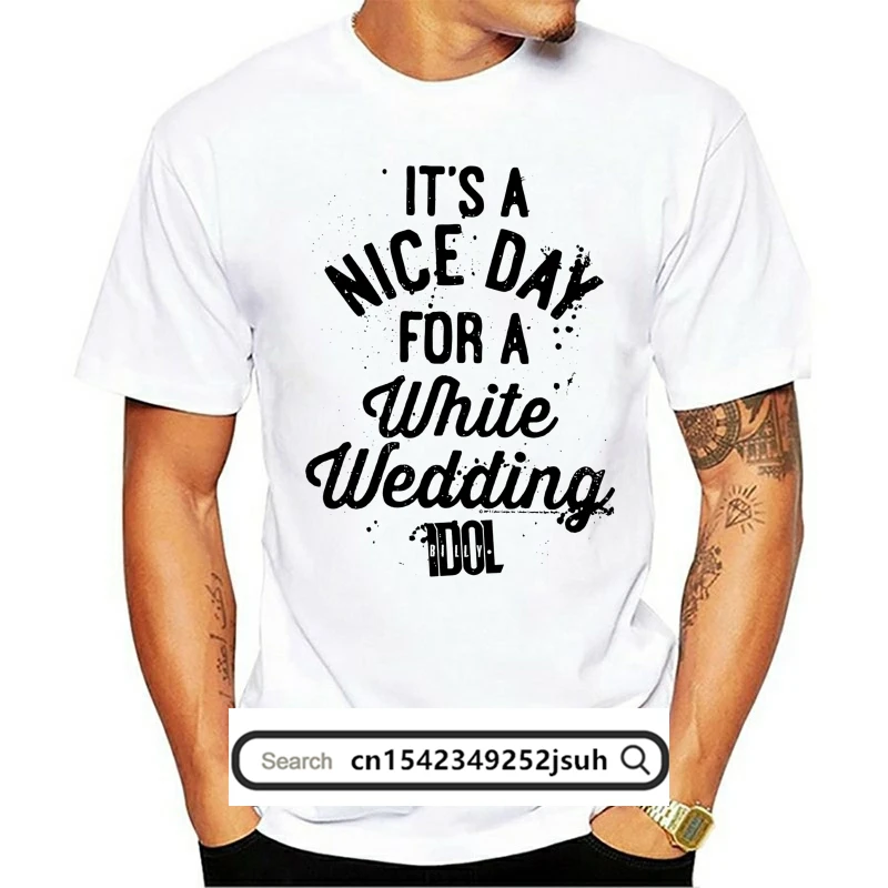

Billy Idol Mens New T Shirt In Sizes Sm - 5xl Nice Day In 100% White Cotton Tee O-neck Tee Shirt