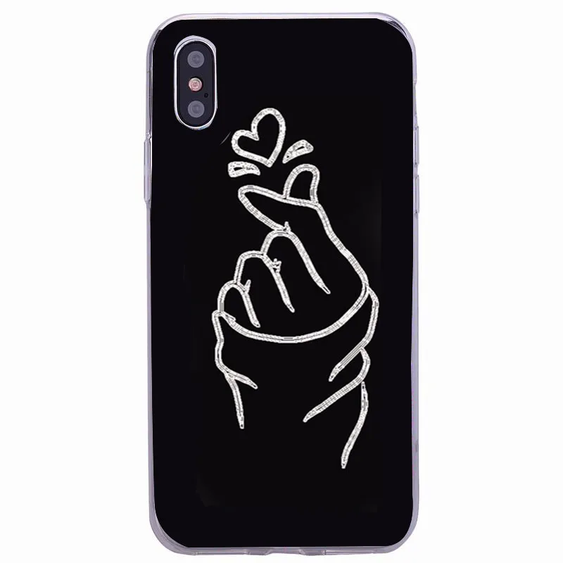 Чехол для телефона Capinha iphone 5s apple 5se 5 силиконовый мягкий тонкий чехол с сердечком