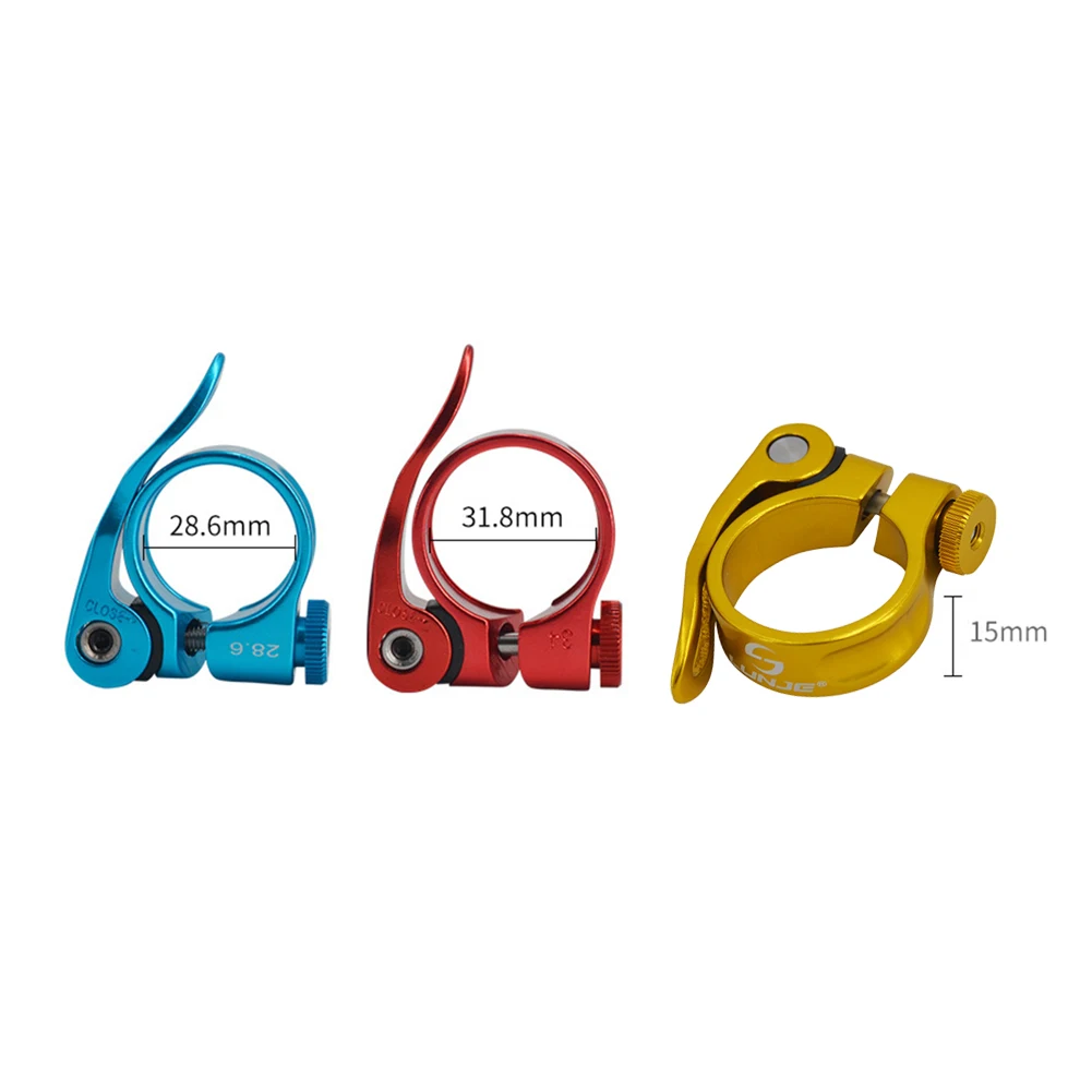 

Mountain bike seat tube clamp anodized aluminum alloy quick release bicycle road bike seat tube clamp ring bicycle parts