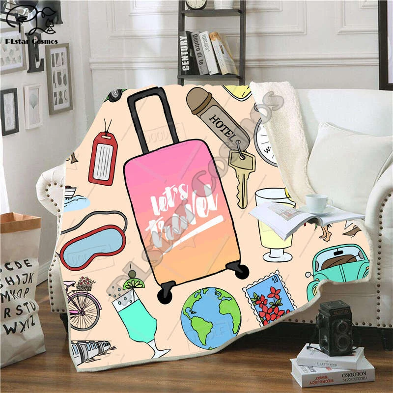 Ретро хиппи автобус мир и любовь одеяло 3D печать шерпа на кровать дети девочки