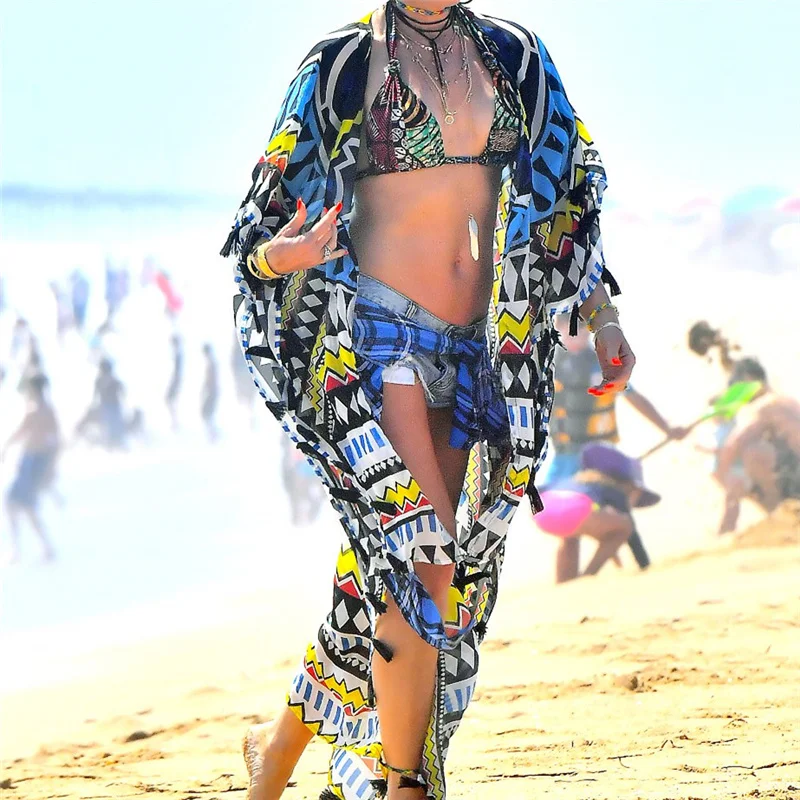 Длинное бикини накидка 2020 парео Пляжная летний купальник женская пляжная одежда