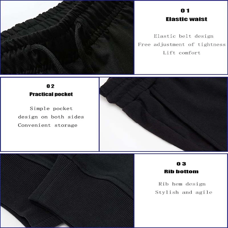 Мужской спортивный костюм из двух предметов Повседневная футболка и брюки с