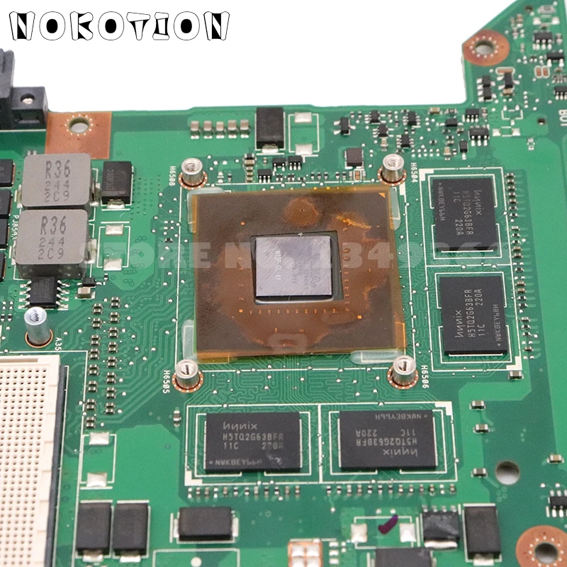 Материнская плата NOKOTION для ноутбука Asus N76V N76VB N76VJ N76VM N76VZ материнская HM76 DDR3 GT650M