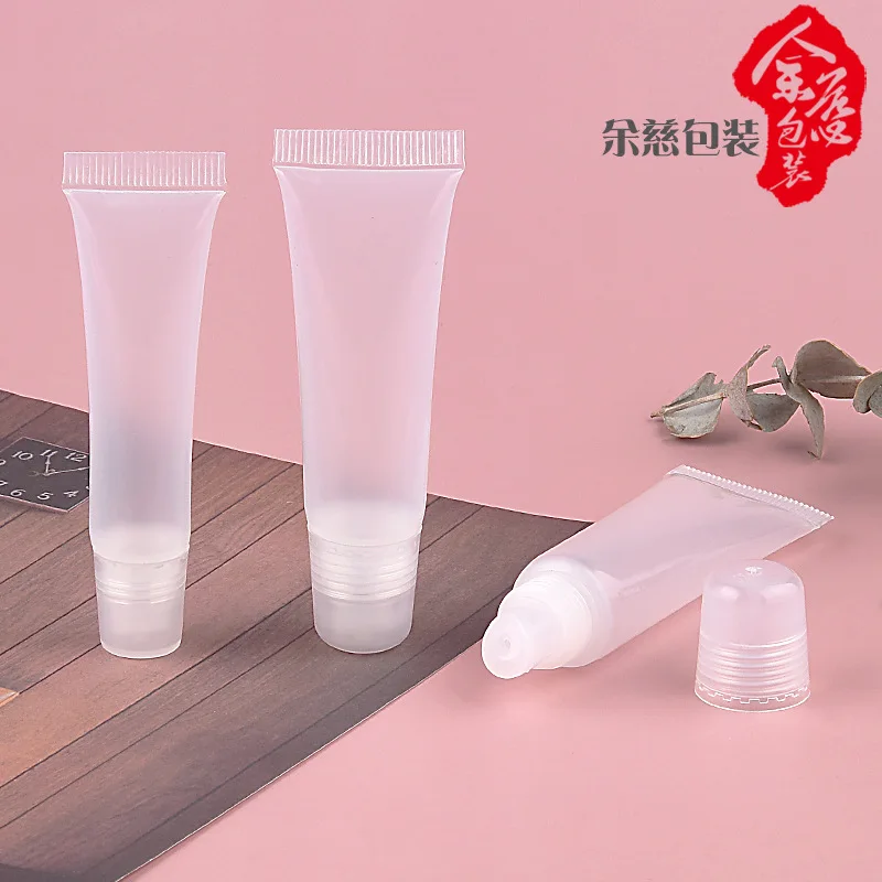 10ml 15ml Empty Lip Gloss Tubes with Funnels Clear Soft Container Refillable Lipgloss for DIY Cosmetic Makeup | Красота и здоровье