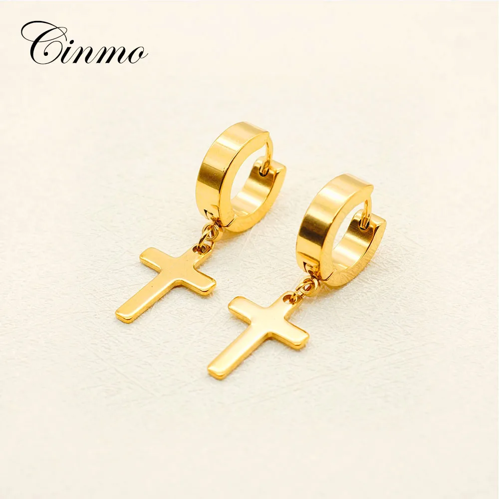 Серьги-подвески Cinmo из нержавеющей стали для пирсинга мужчин и женщин