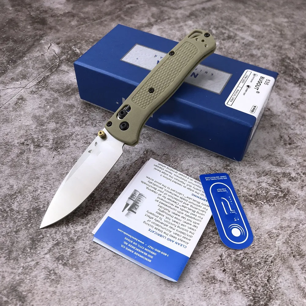 

NEW bm 535 Folding Knife S30V Blade Tactical Camping Survival Pocket Nylon Handle Outdoor Hunt Rescue Kitchen EDC Fruit Knives