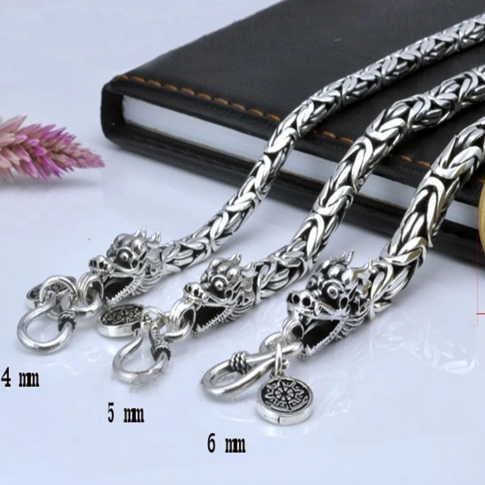 Новинка Мужская браслет из серебра s925 серебро ручной ведущих ретро старших