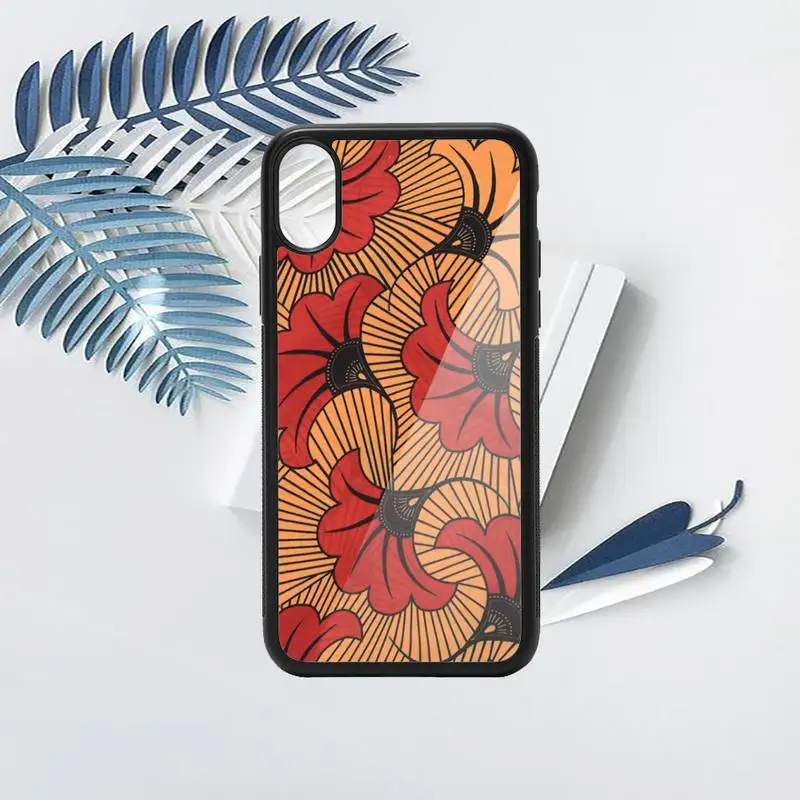 

African style fabric print Phone Case TPU For iPhone X XR XS 11 12 mini Pro MAX 6 6S 7 8 Plus SE 2020