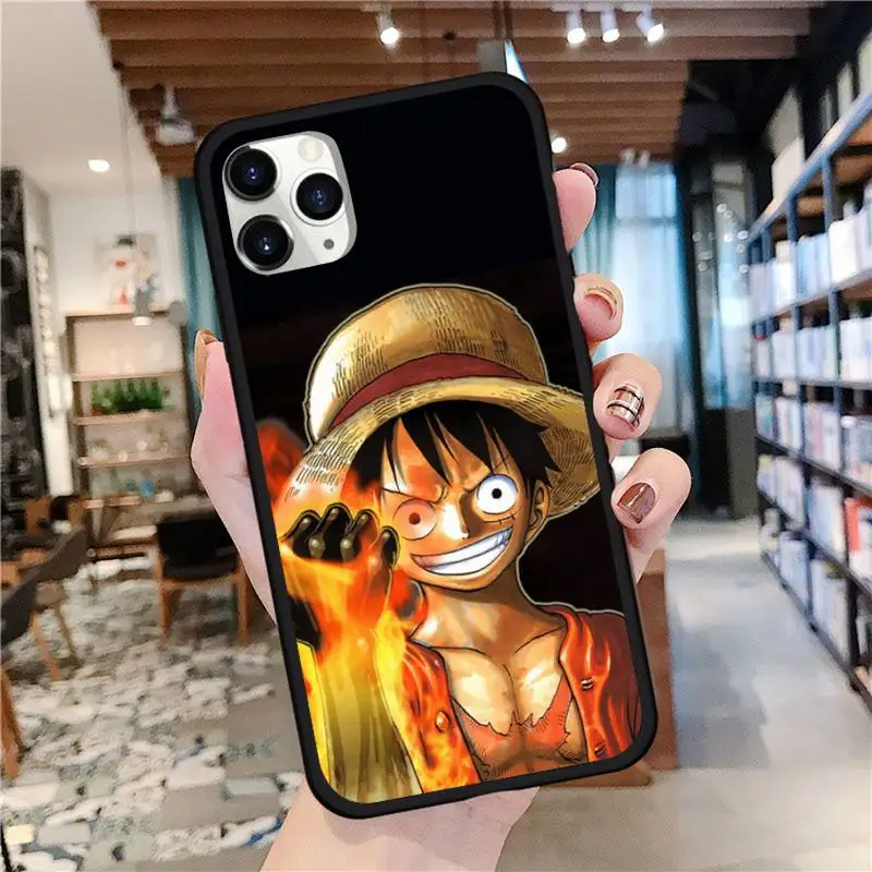 

anime One Piece Luffy Couples Phone Case for iPhone 11 12 mini pro XS MAX 8 7 Plus X XS XR