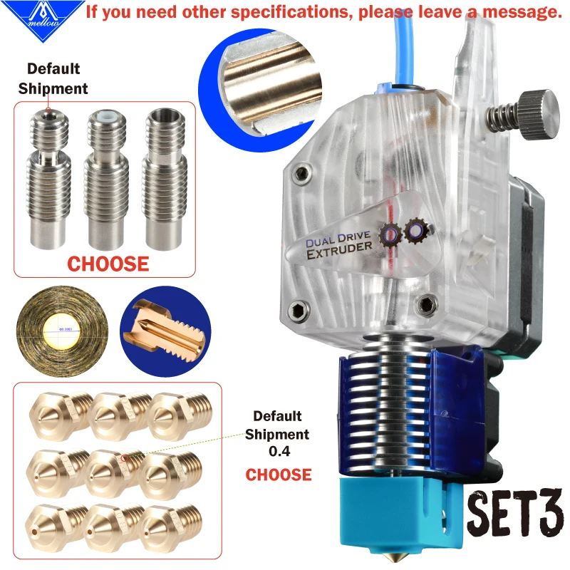 Mellow Bowden Extruder NF DDG Dual Drive For 3D Printer Mk8 Anet A8 Cr-10 Prusa I3 Mk3 Ender 3 FLYING BEAR | Компьютеры и офис